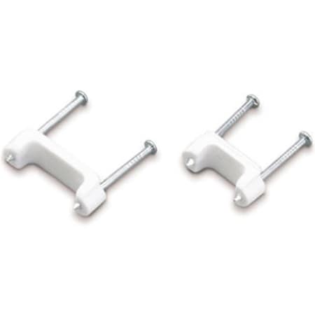 Vortex Cable Clip, Polyethylene, White, 500 PK VO798932